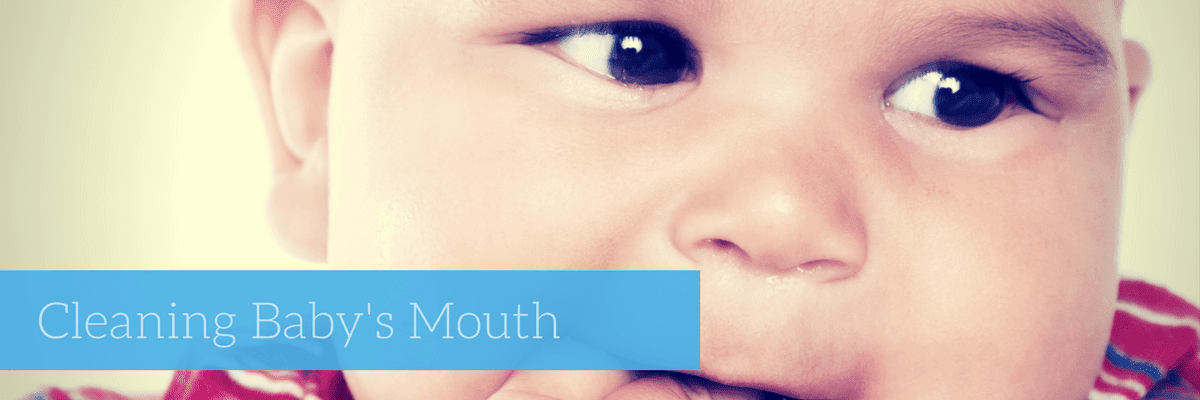 cleaning baby's mouth