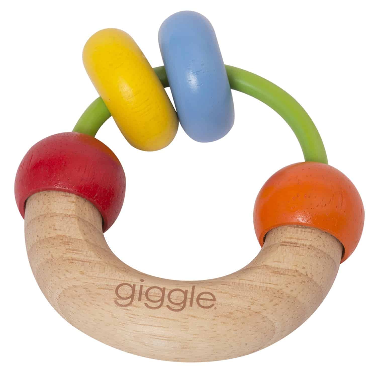 Manhattan Toy Wooden Rattle and Teething Toy