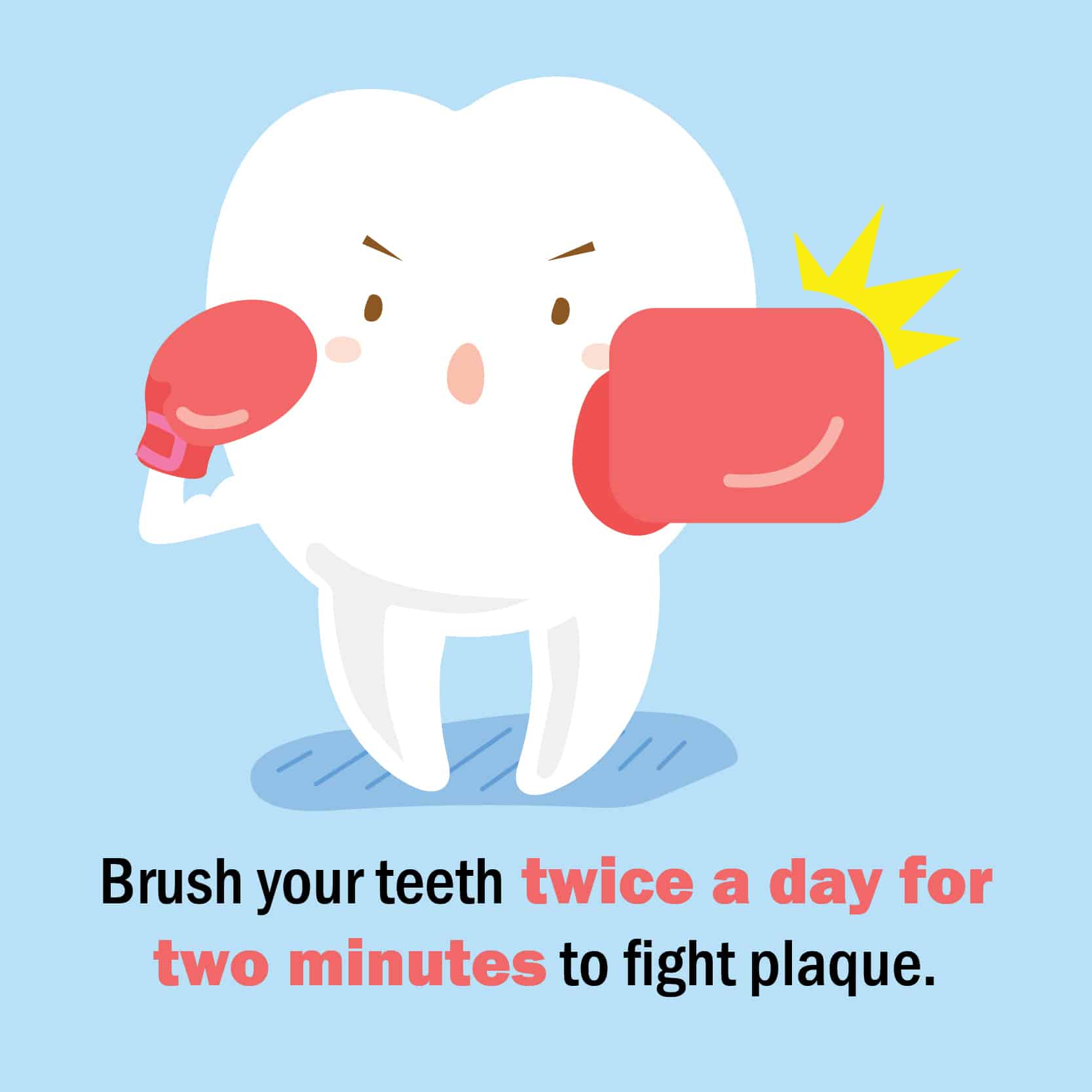 Dental Facts For Kids6 - St. Johns Pediatric Dentistry Fight plaque dental icon